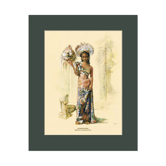 Lumikasa Art Balinese Ceremonial Dress Cardboard Frame Medium