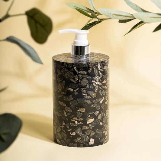 TMAC Balneo Terrazzo Charcoal Black Soap Dispenser