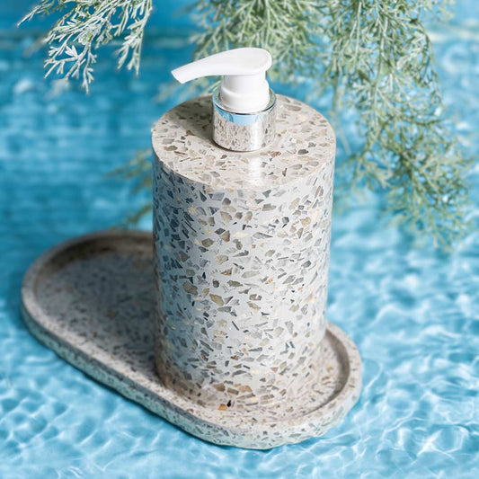 TMAC Balneo Terrazzo Fog Grey Soap Dispenser