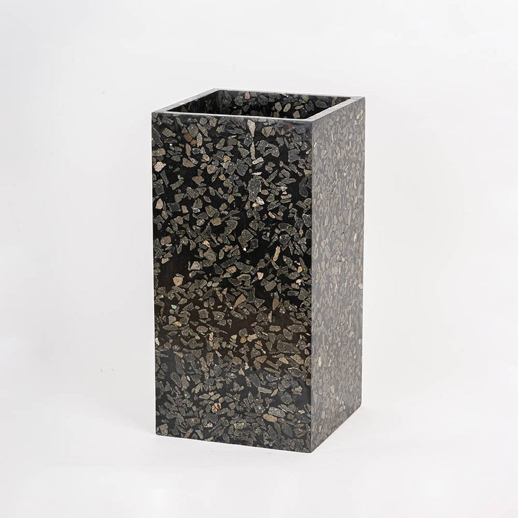 TMAC Balneo Terrazzo Charcoal Black Vase