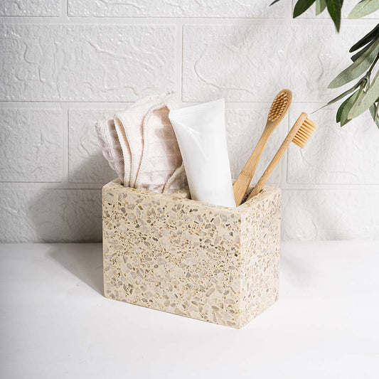 TMAC Balneo Terrazzo Eggshell Cream Tootbrush Holder