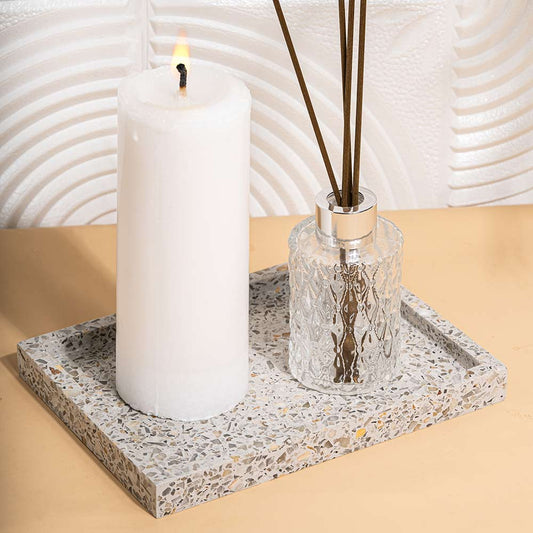 TMAC Belneo Terrazzo Square Fog Grey Tray