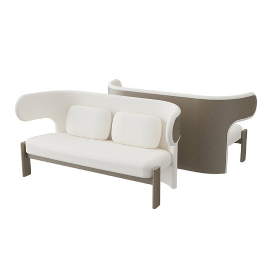 Liman Lounge Chair 2 Seater Driftwood - Beige