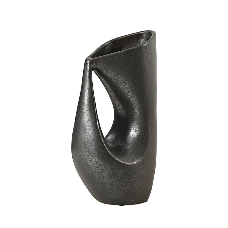 Lumikasa Harm Glaze Vase Black