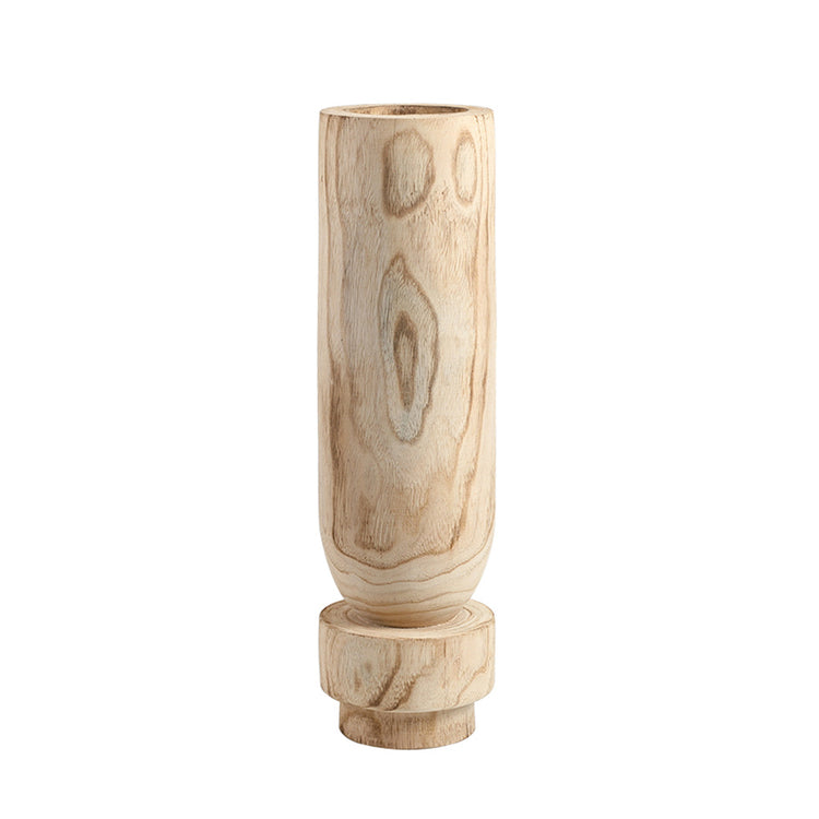 Lumikasa Holy Grail Wooden Vase Shallow Large