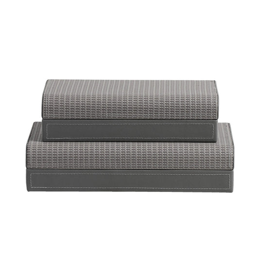 Lumikasa Rounded Textured Box Gray Large