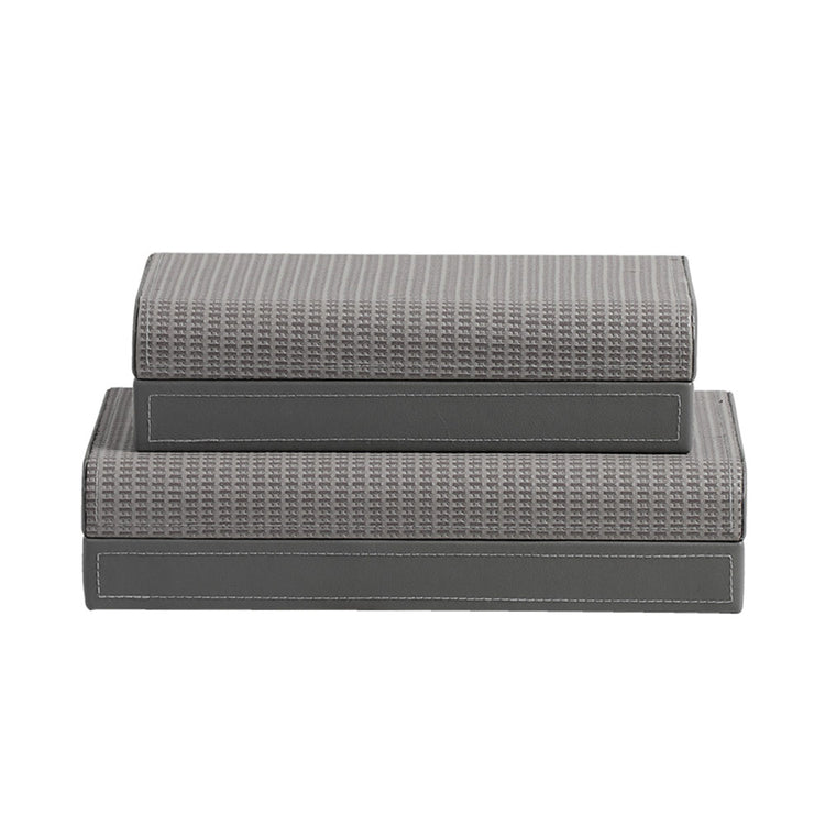 Lumikasa Rounded Textured Box Gray Medium