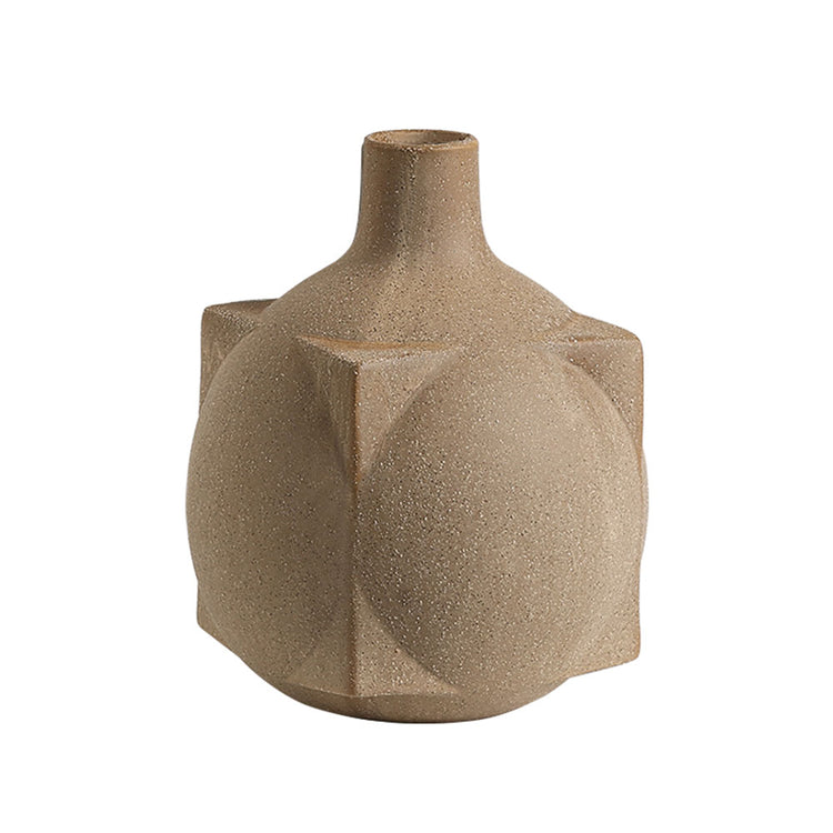 Lumikasa Square Ball Vase Brown