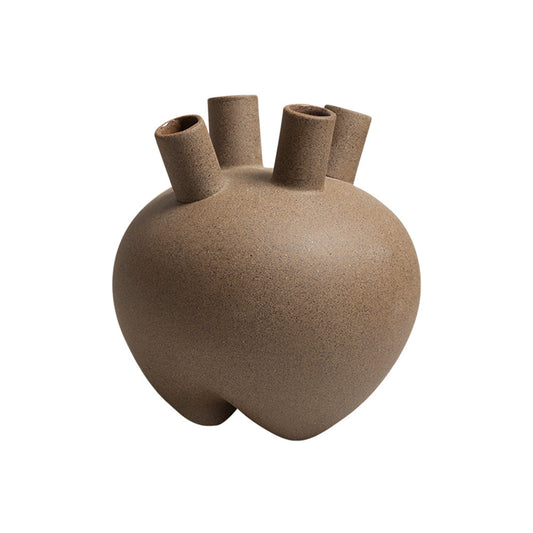 Lumikasa Four Round Belly Bottle Brown