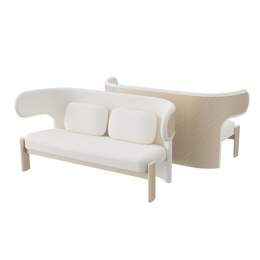 Liman Lounge Chair 2 Seater Natural - Beige