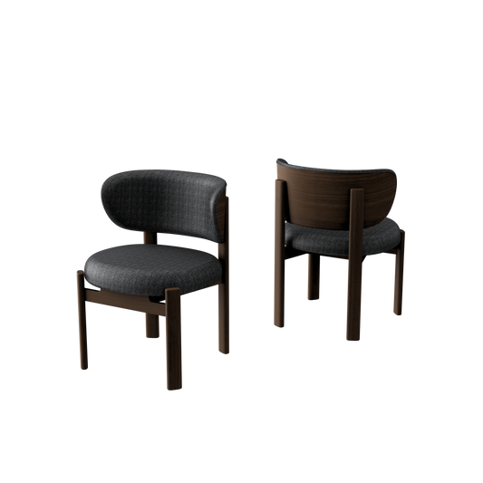 Tedong Dining Chair Smoked Walnut - Shadow