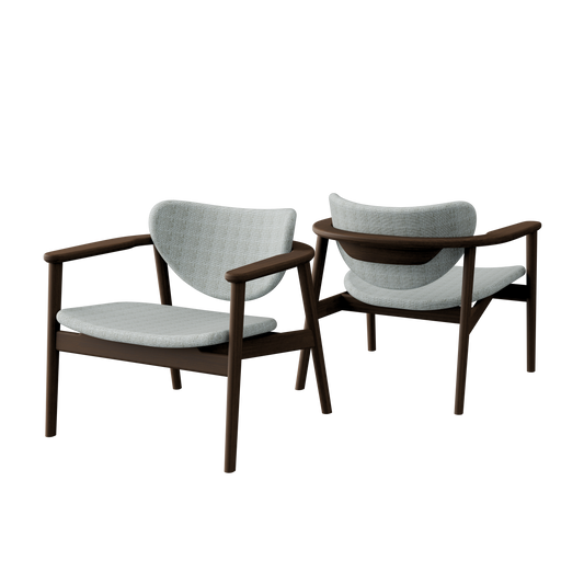 Anoa Lounge Chair Smoked Walnut - Tofu