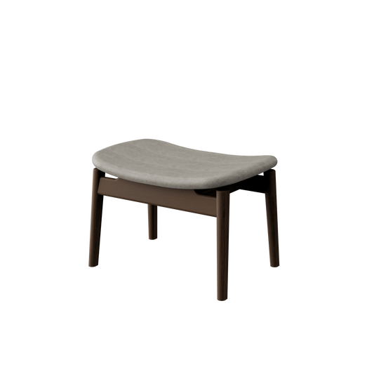 Anoa Ottoman Smoked Walnut - Dark Taupe