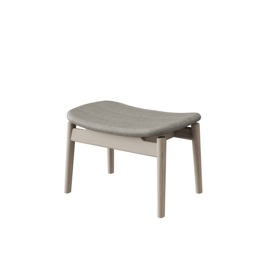 Anoa Ottoman Breeze Oak - Dark Taupe