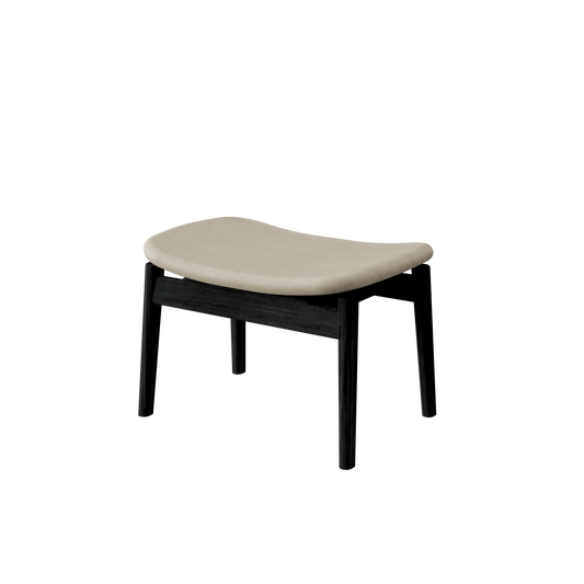 Anoa Ottoman Black Sucupira - Khaki