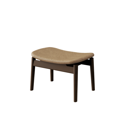 Anoa Ottoman Smoked Walnut - Camel