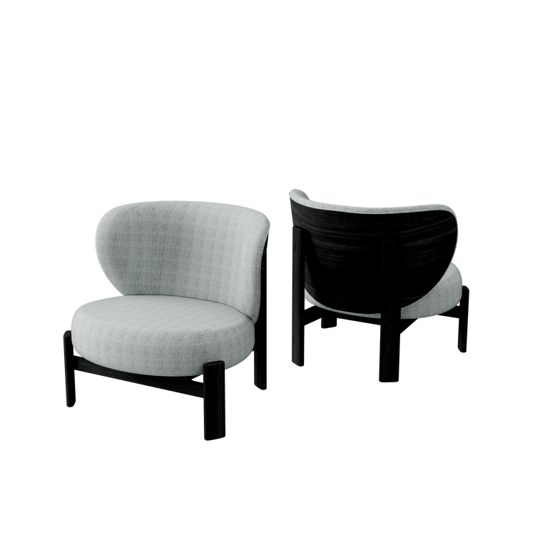 Tedong Lounge Chair Black Sucupira - Tofu