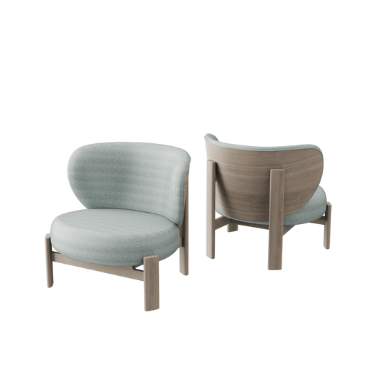 Tedong Lounge Chair Breeze Oak - Beige