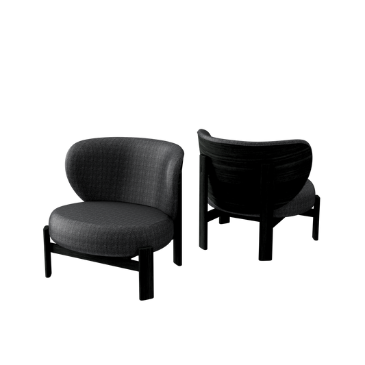 Tedong Lounge Chair Black Sucupira - Shadow