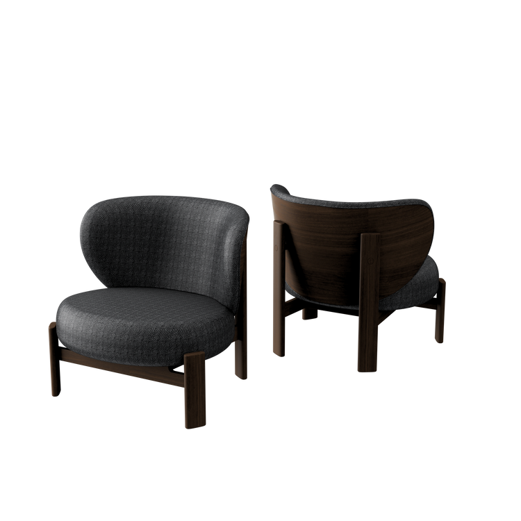 Tedong Lounge Chair Smoked Walnut - Shadow