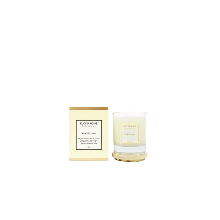 Euodia Home White Mandarin Travel Soy Scented Candle 60gr