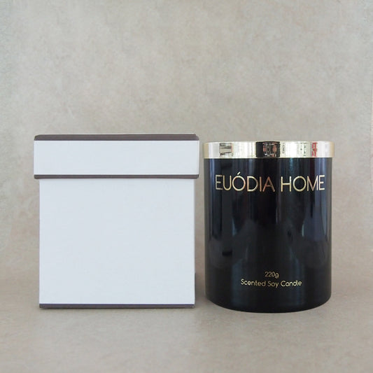 Euodia Home White Mandarin Soy Scented Candle 220gr