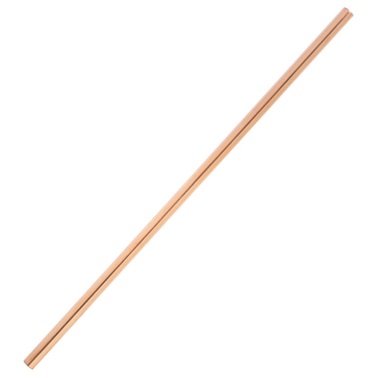Harriet and Co. Stainless Steel Rose Gold Plated Straight Straw