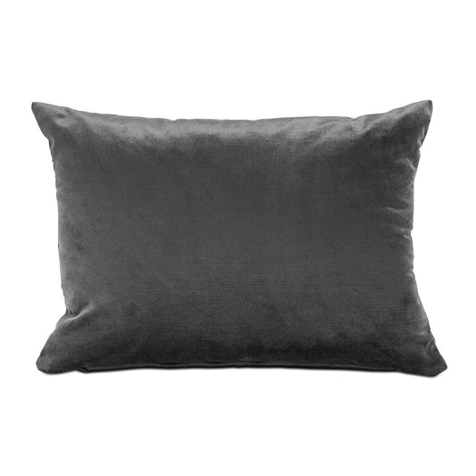 BoConcept Velvet Charcoal Grey Cushion Rectangle