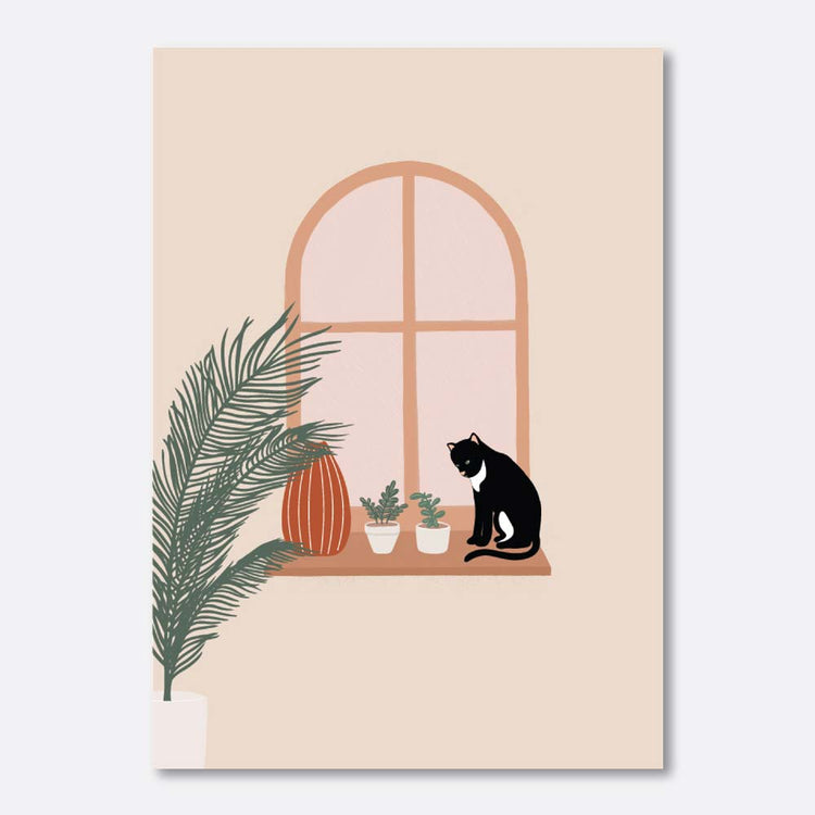 Harriet and Co Cozy Home Wall Art - WINDOW KITTY