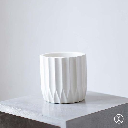 Concreate Alexa Planters White