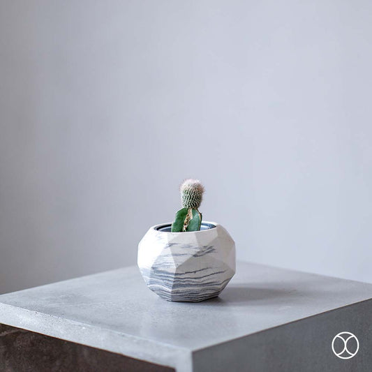 Concreate Reatha Planters Marble