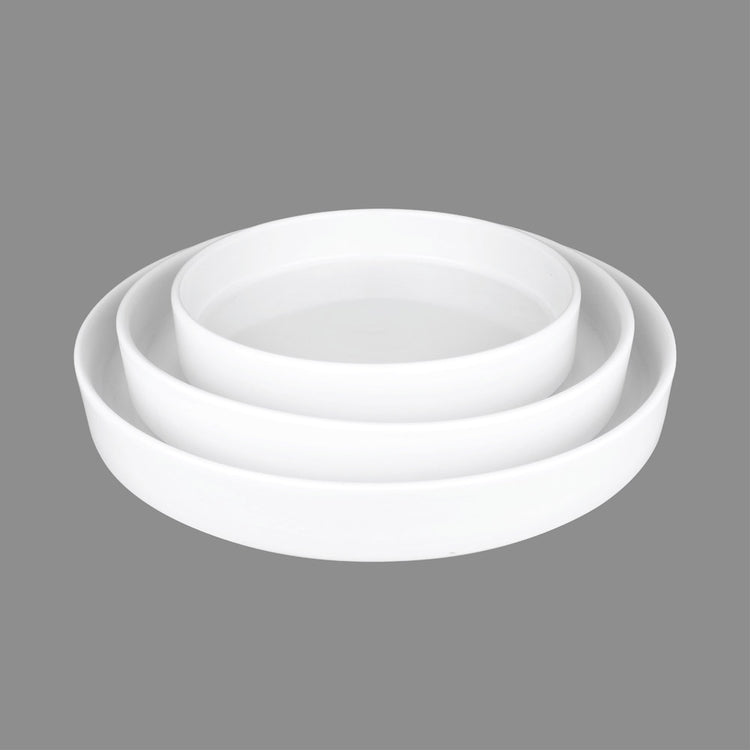 Lumikasa Kaden White Vellum Ceramic Plate