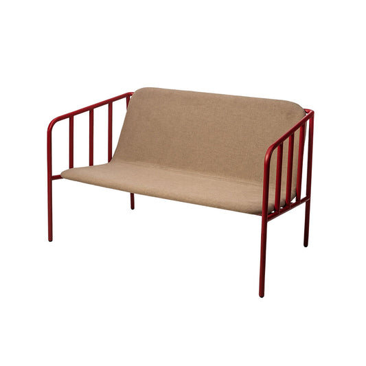 Every Collection SELAA Lounge Sofa Upholstered in Ruby Red - Jasmine