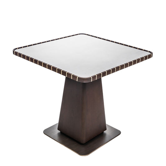 Every Collection WINNOW Bistro Wood Side Table Red Walnut - Square