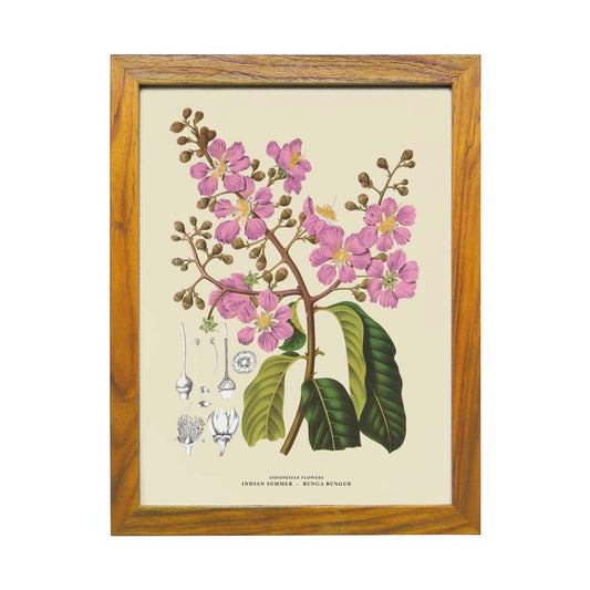 Lumikasa Art Bunga Bungur - Crape Myrtle Frame Large