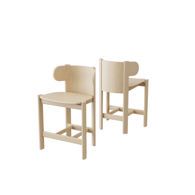 Liman Counter Stool Half Back Natural