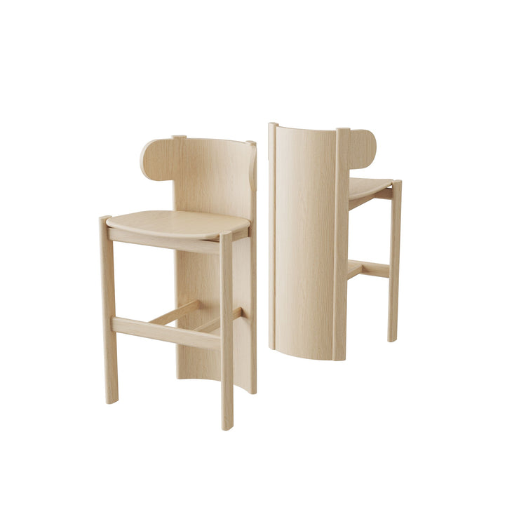 Liman Bar Stool Full Back Natural