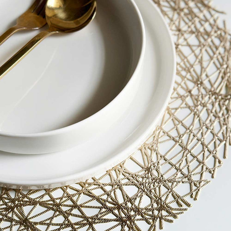 Harriet and Co Champagne Gold Dining Placemat